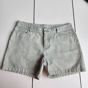 VTG Tommy Hilfiger Women's Beige Tan Chino Shorts 4" Inseam Cotton Sz 6